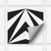 Geometric Vinyl Floor Tiles, Luxury Vinyl Tile Geometric, Geometric Tile Decals, Geometric Vinyl Tiles, Peel And Stick Vinyl Tile, White Peel And Stick Floor Tile, White Tile Vinyl