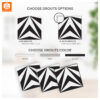 Geometric Vinyl Floor Tiles, Luxury Vinyl Tile Geometric, Geometric Tile Decals, Geometric Vinyl Tiles, Peel And Stick Vinyl Tile, White Peel And Stick Floor Tile, White Tile Vinyl