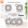 Geometric Vinyl Floor Tiles, Luxury Vinyl Tile Geometric, Geometric Tile Decals, Geometric Vinyl Tiles