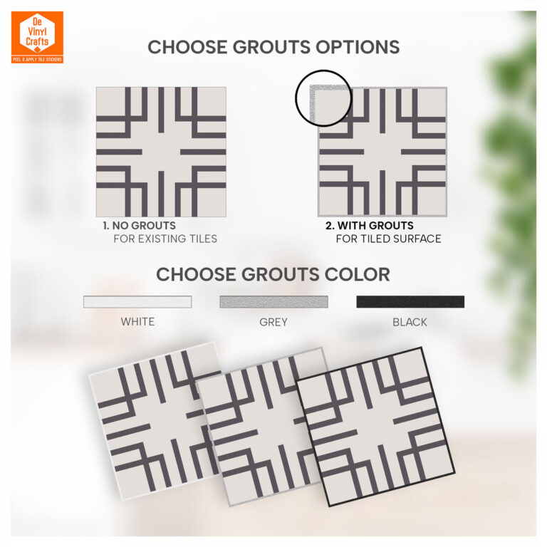 Geometric Vinyl Floor Tiles, Luxury Vinyl Tile Geometric, Geometric Tile Decals, Geometric Vinyl Tiles