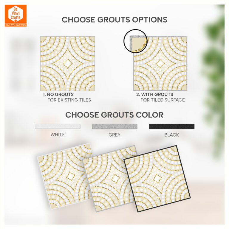 Luxury Vinyl Tile Flooring, Gold Stick-on vinyl tiles