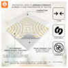 Luxury Vinyl Tile Flooring, Gold Stick-on vinyl tiles