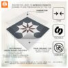 Black And White Tile Stickers, Black And White Tile Vinyl, Stickable Floor Tiles, Stick And Peel Wall Tiles, Modern Vinyl Tile, Modern Peel And Stick Floor Tile, Bathroom Modern Peel And Stick Floor Tile