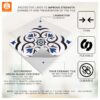 Blue Peel and Stick Tiles, Peel and Stick Tile Backsplash, Removable Tile Stickers, Self-Adhesive Wall Tiles, Vinyl Tile Decals for Kitchen, Decorative Tile Decals, Easy Install Wall Tiles, Temporary Kitchen Backsplash Tiles, Classic Blue Wall Stickers